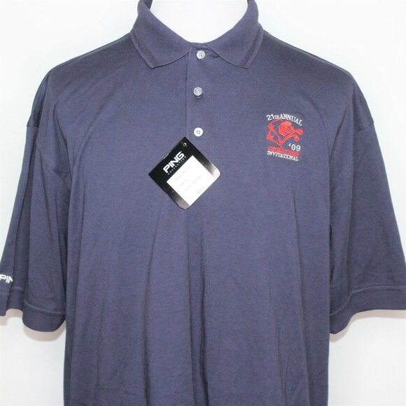 Ping Collection Mens XL Navy Blue Performance Activewear Pro Golf Polo Shirt - Picture 4 of 12